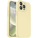 Vooii Compatible with iPhone 15 Pro Case, Upgrade Defender Liquid Silicone, [Enhanced Camera Protection] [Soft Anti-Scratch Microfiber Lining] Shockproof Phone Case iPhone 15 Pro - Canary Yellow