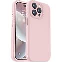 Vooii Compatible with iPhone 15 Pro Case, Upgrade Defender Liquid Silicone, [Enhanced Camera Protection] [Soft Anti-Scratch Microfiber Lining] Shockproof Phone Case iPhone 15 Pro 6.1 inch - Pink Sand