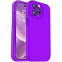 Vooii Compatible with iPhone 15 Pro Max Case, Upgraded Premium Silicone, [Camera Protection] [Soft Anti-Scratch Microfiber Lining] Shockproof Phone Case for iPhone 15 Pro Max 6.7 inch - Neon Purple