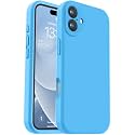Vooii Compatible with iPhone 16 Case, Liquid Silicone Upgrade [Camera Protection] [Soft Anti-Scratch Microfiber Lining] Shockproof Phone Case for iPhone 16 6.1 inch - Blue