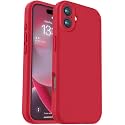 Vooii Compatible with iPhone 16 Case, Liquid Silicone Upgrade [Camera Protection] [Soft Anti-Scratch Microfiber Lining] Shockproof Phone Case for iPhone 16 6.1 inch - Red