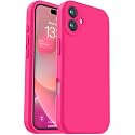 Vooii Compatible with iPhone 16 Case, Liquid Silicone Upgrade [Camera Protection] [Soft Anti-Scratch Microfiber Lining] Shockproof Phone Case for iPhone 16 6.1 inch - Hot Pink