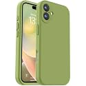 Vooii Compatible with iPhone 16 Plus Case, Liquid Silicone Upgrade [Camera Protection] [Soft Anti-Scratch Microfiber Lining] Shockproof Phone Case for iPhone 16 Plus 6.7 inch - Cedar Green