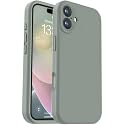 Vooii Compatible with iPhone 16 Plus Case, Liquid Silicone Upgrade [Camera Protection] [Soft Anti-Scratch Microfiber Lining] Shockproof Phone Case for iPhone 16 Plus 6.7 inch - Calke Green