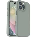 Vooii Compatible with iPhone 16 Pro Case, Liquid Silicone Upgrade [Camera Protection] [Soft Anti-Scratch Microfiber Lining] Shockproof Phone Case for iPhone 16 Pro 6.3 inch - Calke Green