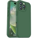 Vooii Compatible with iPhone 16 Pro Case, Liquid Silicone Upgrade [Camera Protection] [Soft Anti-Scratch Microfiber Lining] Shockproof Phone Case for iPhone 16 Pro 6.3 inch - Green