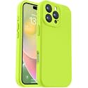 Vooii Compatible with iPhone 16 Pro Case, Liquid Silicone Upgrade [Camera Protection] [Soft Anti-Scratch Microfiber Lining] Shockproof Phone Case for iPhone 16 Pro 6.3 inch - Fluorescent Green