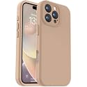 Vooii Compatible with iPhone 16 Pro Max Case, Liquid Silicone Upgrade [Camera Protection] [Soft Anti-Scratch Microfiber Lining] Shockproof Phone Case for iPhone 16 Pro Max 6.9 inch - Light Brown