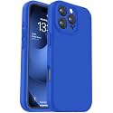 Vooii Compatible with iPhone 16 Pro Max Case, Liquid Silicone Upgrade [Camera Protection] [Soft Anti-Scratch Microfiber Lining] Shockproof Phone Case for iPhone 16 Pro Max 6.9 inch - Klein Blue