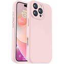Vooii Compatible with iPhone 16 Pro Max Case, Liquid Silicone Upgrade [Camera Protection] [Soft Anti-Scratch Microfiber Lining] Shockproof Phone Case for iPhone 16 Pro Max 6.9 inch - Chalk Pink