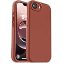 Vooii Compatible with iPhone 17e Case and for iPhone 16e Case, Liquid Silicone Upgrade [Camera Protection] [Soft Anti-Scratch Microfiber Lining] Shockproof Phone Case for iPhone 17e/16e 6.1" - Caramel