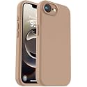 Vooii Compatible with iPhone 17e Case and for iPhone 16e Case, Liquid Silicone Upgrade [Camera Protection] [Anti-Scratch Microfiber Lining] Shockproof Phone Case for iPhone 17e/16e 6.1" - Light Brown