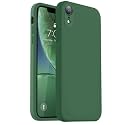 Vooii Compatible with iPhone XR Case, Upgraded Liquid Silicone with [Flat Edges] [Camera Protection] [Soft Anti-Scratch Microfiber Lining] Phone Case for iPhone 10 XR 6.1 inch - Green