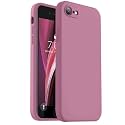 Vooii for iPhone SE Case 2022/3rd/2020,iPhone 8/7 Case, Upgraded Liquid Silicone with [Flat Edges] [Camera Protection] [Soft Anti-Scratch Microfiber Lining] Phone Case for SE 4.7 - Lavender Purple