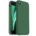 Vooii for iPhone SE Case 2022/3rd/2020,iPhone 8/7 Case, Upgraded Liquid Silicone with [Flat Edges] [Camera Protection] [Soft Anti-Scratch Microfiber Lining] Phone Case for iPhone SE - Green