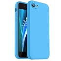 Vooii for iPhone SE Case 2022/3rd/2020,iPhone 8/7 Case, Upgraded Liquid Silicone with [Flat Edges] [Camera Protection] [Soft Anti-Scratch Microfiber Lining] Phone Case for iPhone SE - Blue