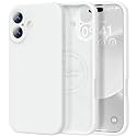 Vooii Magnetic for iPhone 17 Case 6.3" Premium Silicone, White