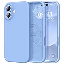 Vooii Magnetic for iPhone 17 Case 6.3" Premium Silicone, Light Blue