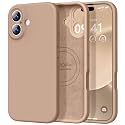 Vooii Magnetic for iPhone 17 Case 6.3" Premium Silicone, Light Brown