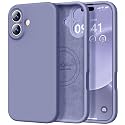 Vooii Magnetic for iPhone 17 Case 6.3" Premium Silicone, Lavender Grey