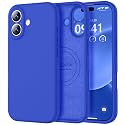 Vooii Magnetic for iPhone 17 Case 6.3" Premium Silicone, Klein Blue