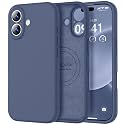Vooii Magnetic for iPhone 17 Case 6.3" Premium Silicone, Navy Blue
