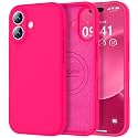 Vooii Magnetic for iPhone 17 Case 6.3" Premium Silicone, Hot Pink