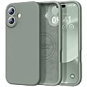 Vooii Magnetic for iPhone 17 Case 6.3" Premium Silicone, Calke Green