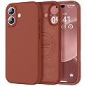 Vooii Magnetic for iPhone 17 Case 6.3" Premium Silicone, Caramel