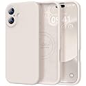 Vooii Magnetic for iPhone 17 Case 6.3" Premium Silicone, Stone