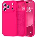 Vooii Magnetic for iPhone 17 Pro Case 6.3" Premium Silicone, Hot Pink
