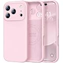 Vooii Magnetic for iPhone 17 Pro Case 6.3" Premium Silicone, Chalk Pink
