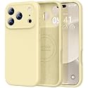 Vooii Magnetic for iPhone 17 Pro Case 6.3" Premium Silicone, Creamy Yellow
