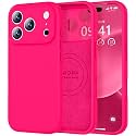 Vooii Magnetic for iPhone 17 Pro Max Case 6.9" Silicone, Hot Pink