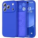 Vooii Magnetic for iPhone 17 Pro Max Case 6.9" Silicone, Klein Blue