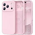 Vooii Magnetic for iPhone 17 Pro Max Case 6.9" Silicone, Chalk Pink