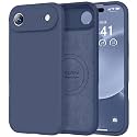 Vooii Magnetic for iPhone Air Case 6.5" Premium Silicone, Navy Blue