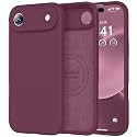 Vooii Magnetic for iPhone Air Case 6.5" Premium Silicone, Burgundy