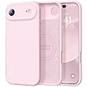 Vooii Magnetic for iPhone Air Case 6.5" Premium Silicone, Chalk Pink