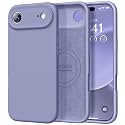 Vooii Magnetic for iPhone Air Case 6.5" Premium Silicone, Lavender Grey