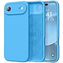 Vooii Magnetic for iPhone Air Case 6.5" Premium Silicone, Blue