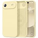 Vooii Magnetic for iPhone Air Case 6.5" Premium Silicone, Creamy Yellow