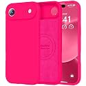 Vooii Magnetic for iPhone Air Case 6.5" Premium Silicone, Hot Pink