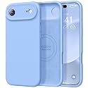 Vooii Magnetic for iPhone Air Case 6.5" Premium Silicone, Light Blue