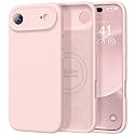 Vooii Magnetic for iPhone Air Case 6.5" Premium Silicone, Pink Sand
