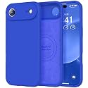 Vooii Magnetic for iPhone Air Case 6.5" Premium Silicone, Klein Blue