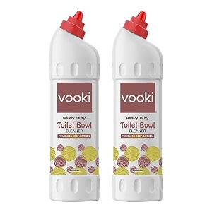 vooki heavy duty toilet cleaner fumeless deep action toilet bowl cleaner liquid home and commercial use - 500 ml each pack of 2