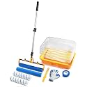VOOMEY 18 Inch Paint Roller Kit with 1.9-4.4 FT Adjustable Extension Pole