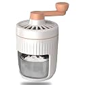 Voracia Manual Ice Crusher Machine with Ice Box, Multicolour, Plastic, 500ml, Hand-Cranked, BPA Free, for Home Kitchen