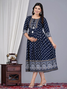 Vorcia Febtex Women Printed Anarkali Kurta